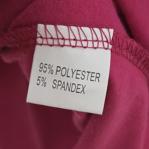 Fuchsia Top with Multicolor Sequin Sleeves - Picture 6 of 6